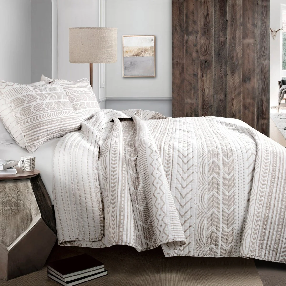 Hygge Geo Quilt 3 Piece Set - Image 10