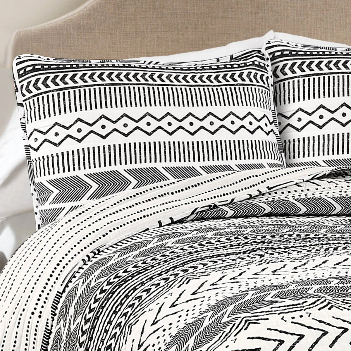 Hygge Geo Quilt 3 Piece Set - Image 11