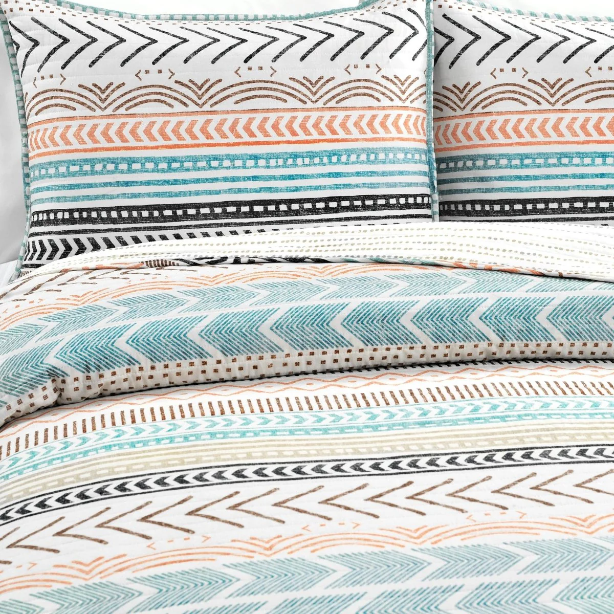 Hygge Geo Quilt 3 Piece Set - Image 12