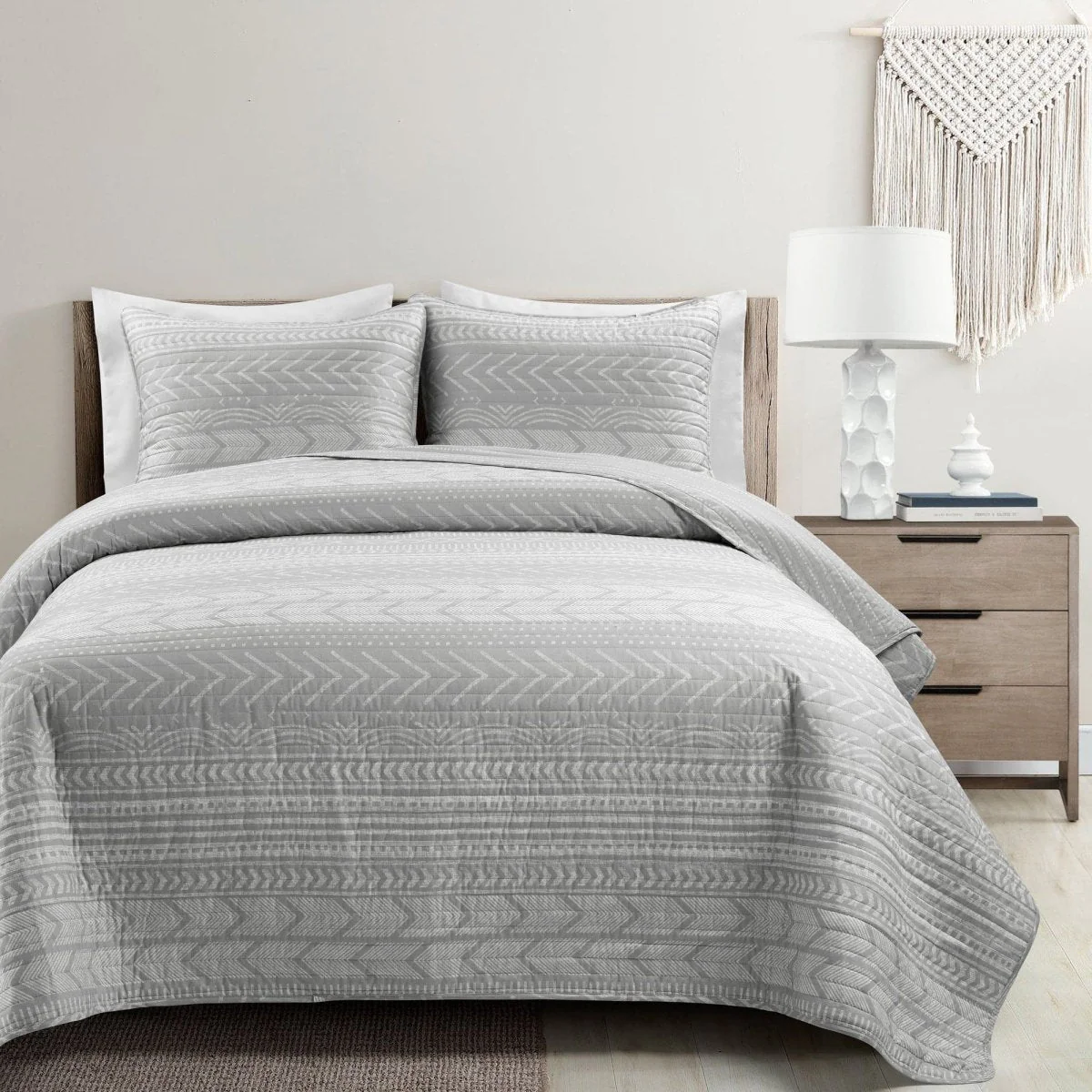Hygge Geo Quilt 3 Piece Set - Image 25