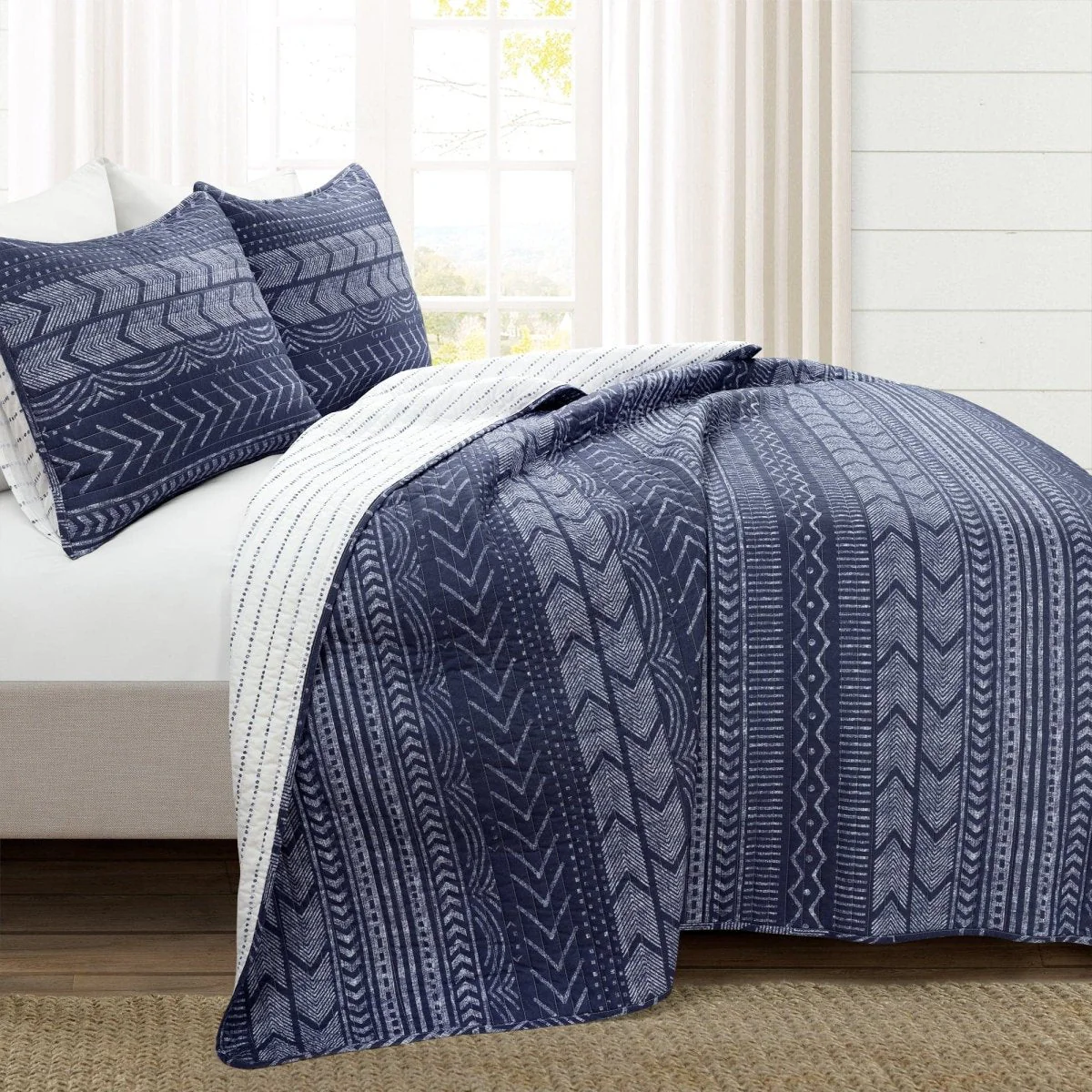 Hygge Geo Quilt 3 Piece Set - Image 44