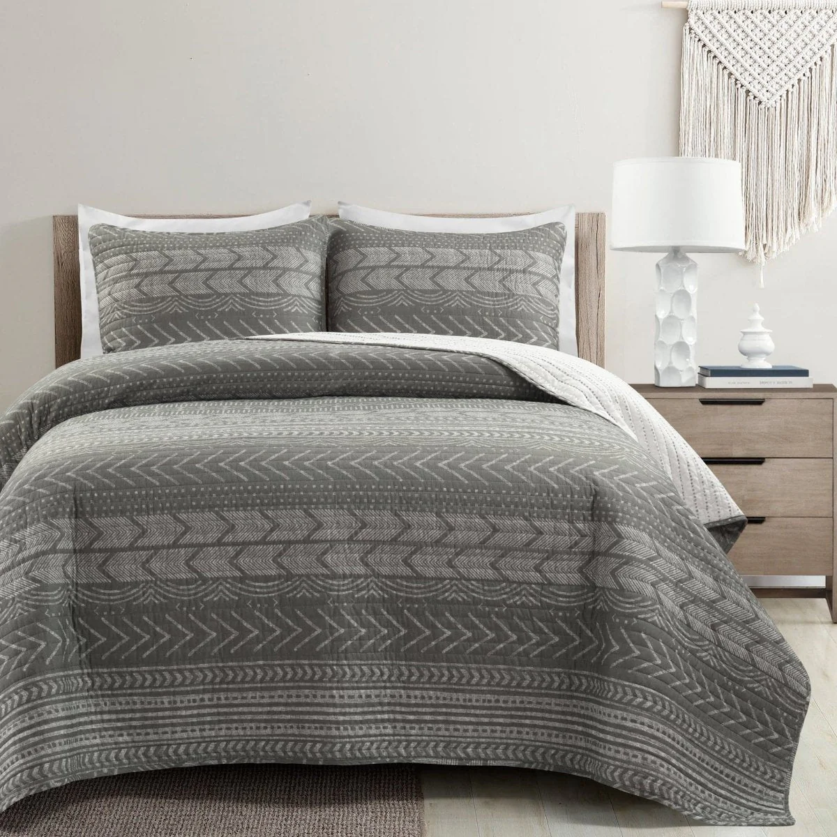 Hygge Geo Quilt 3 Piece Set - Image 50