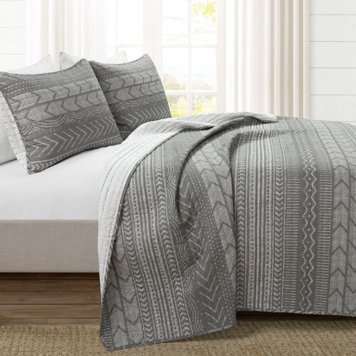 Hygge Geo Quilt 3 Piece Set - Image 51