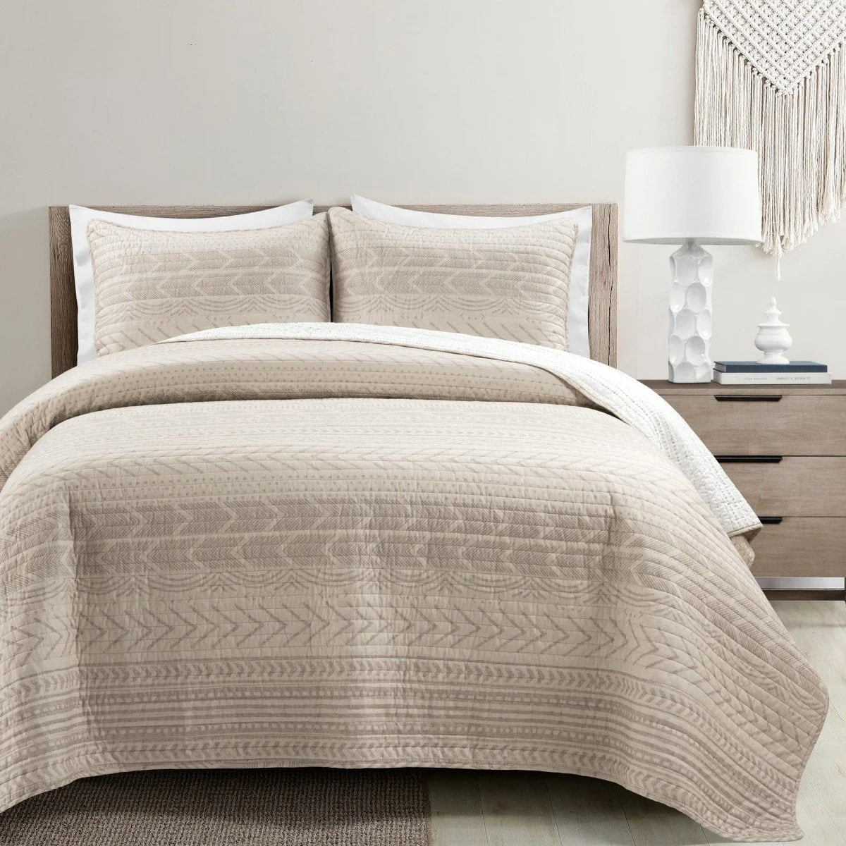 Hygge Geo Quilt 3 Piece Set - Image 57