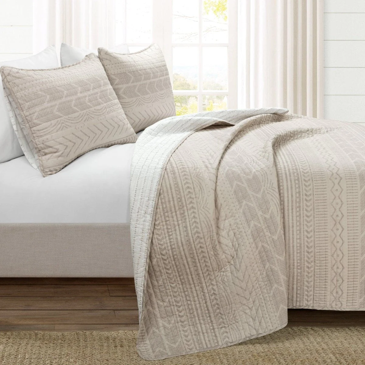 Hygge Geo Quilt 3 Piece Set - Image 58