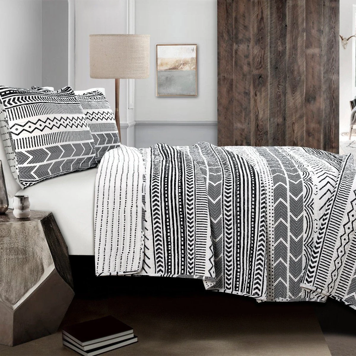 Hygge Geo Quilt 3 Piece Set - Image 6