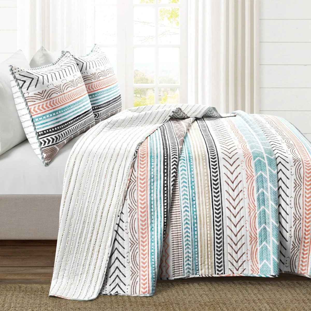 Hygge Geo Quilt 3 Piece Set - Image 7