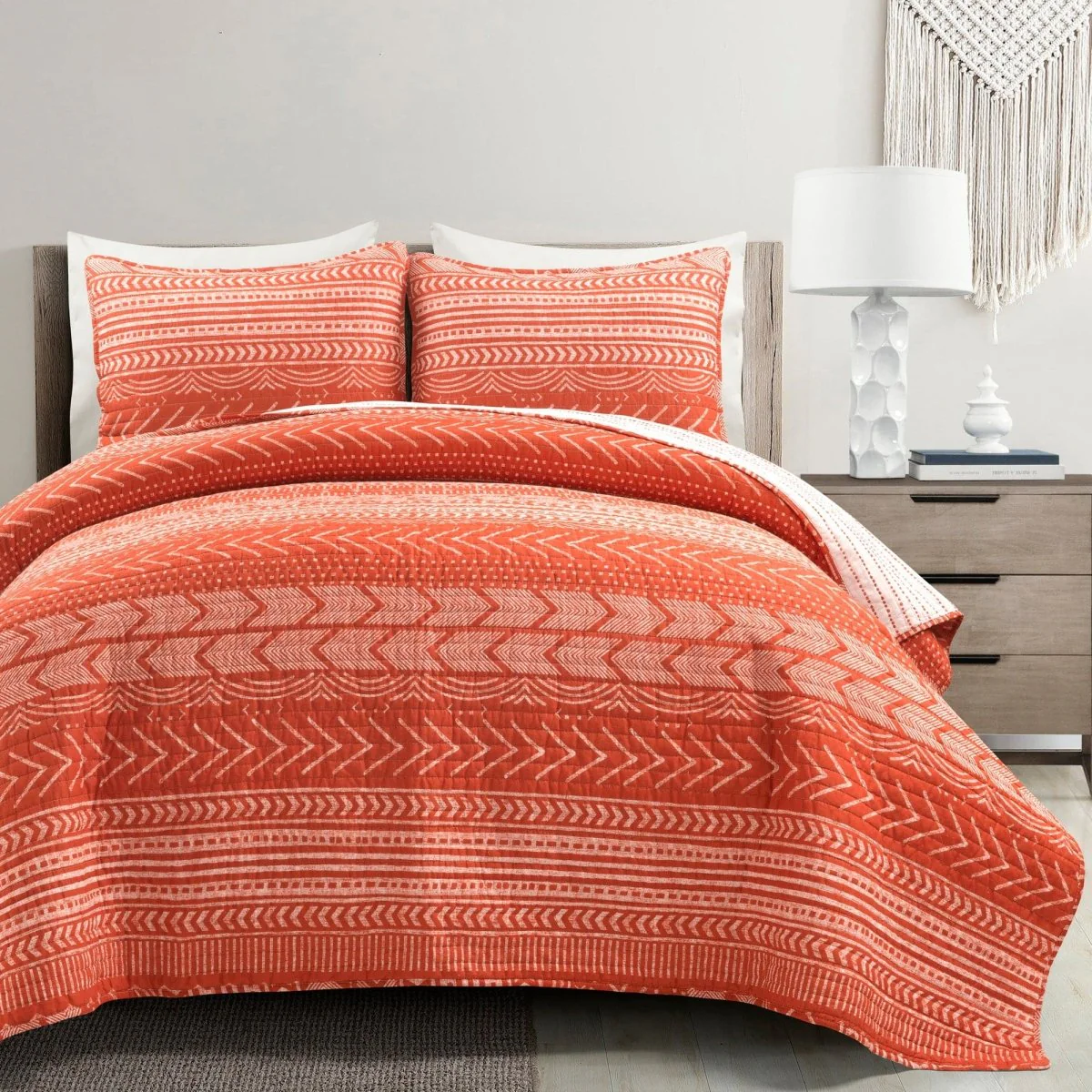 Hygge Geo Quilt 3 Piece Set - Image 71