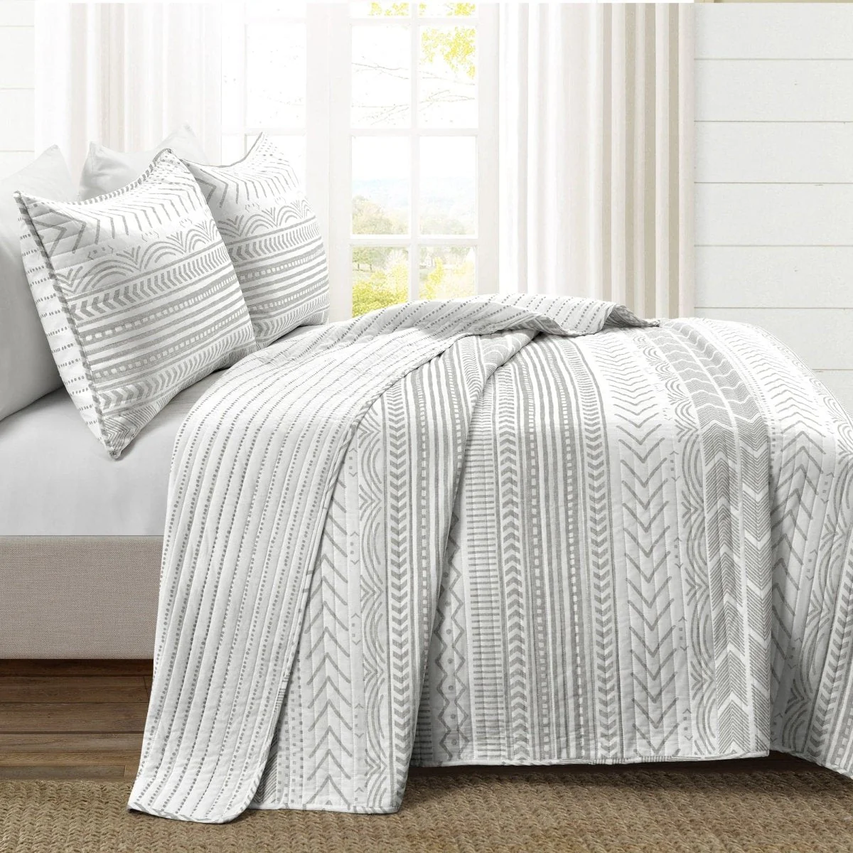 Hygge Geo Quilt 3 Piece Set - Image 8