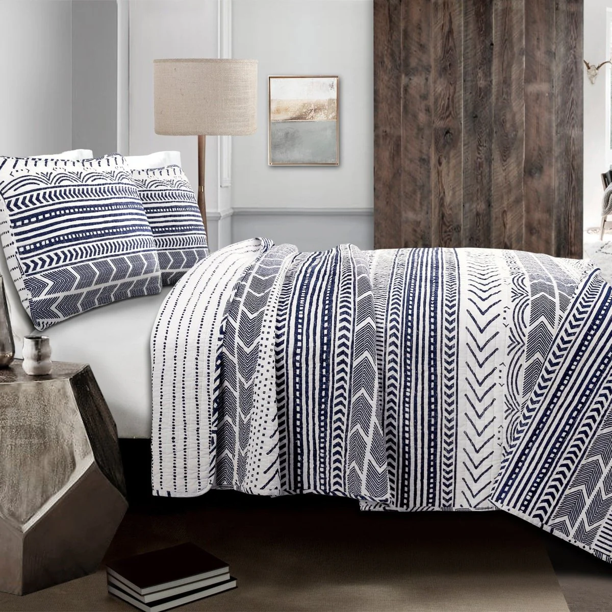 Hygge Geo Quilt 3 Piece Set - Image 9