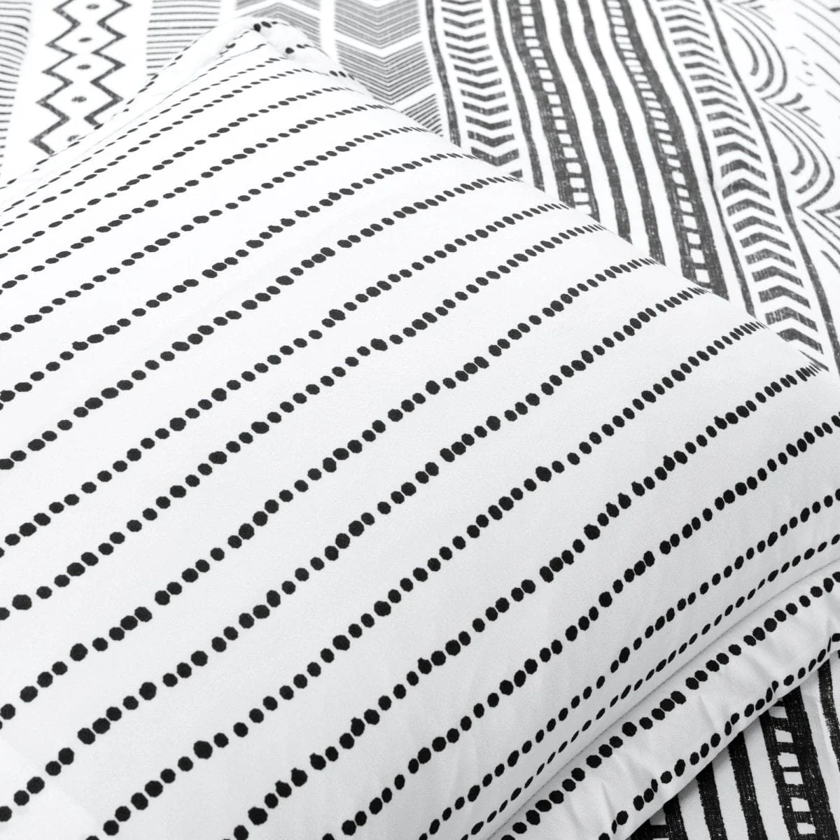 Hygge Geo Reversible Cotton Duvet Cover 3 Piece Set - Image 13