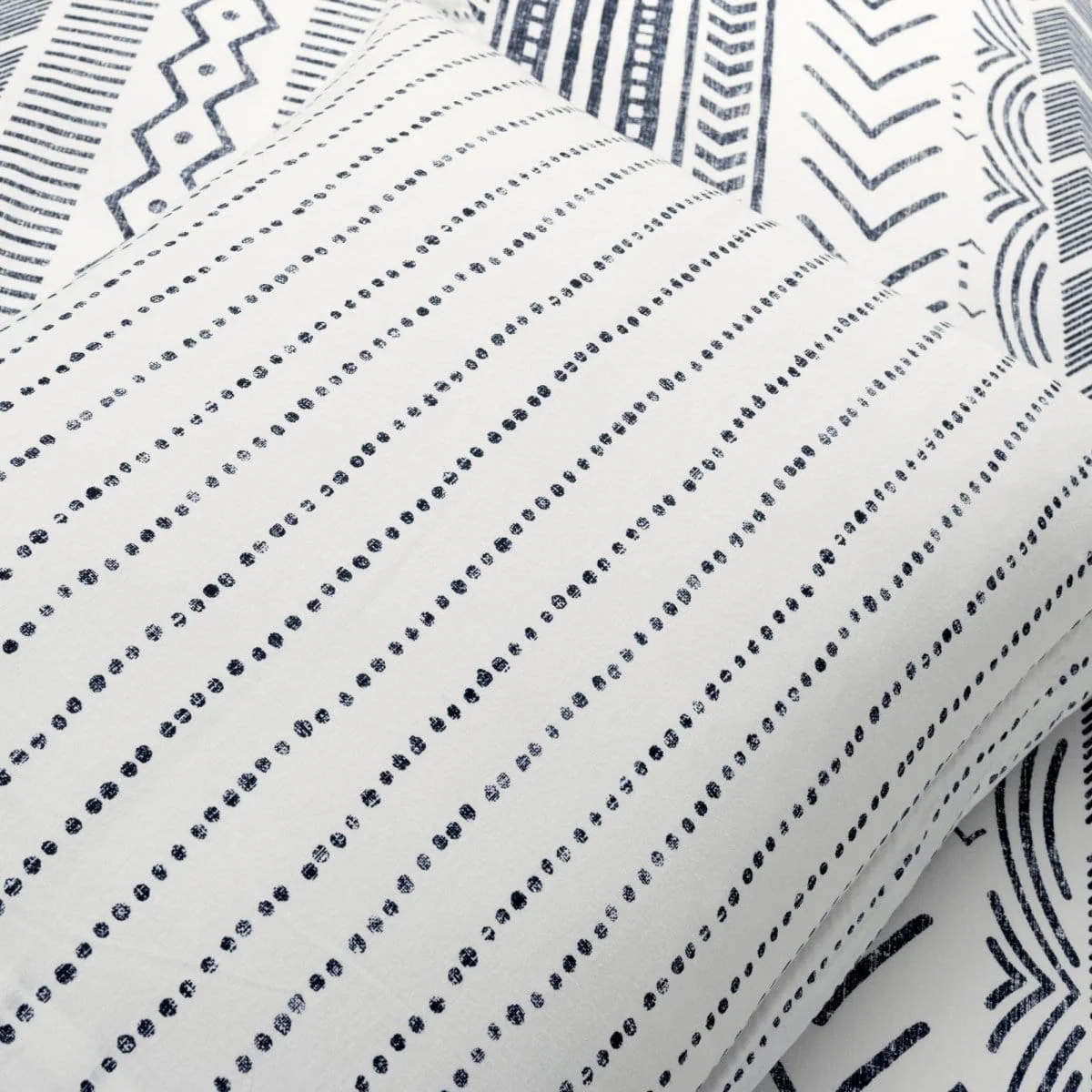 Hygge Geo Reversible Cotton Duvet Cover 3 Piece Set - Image 20