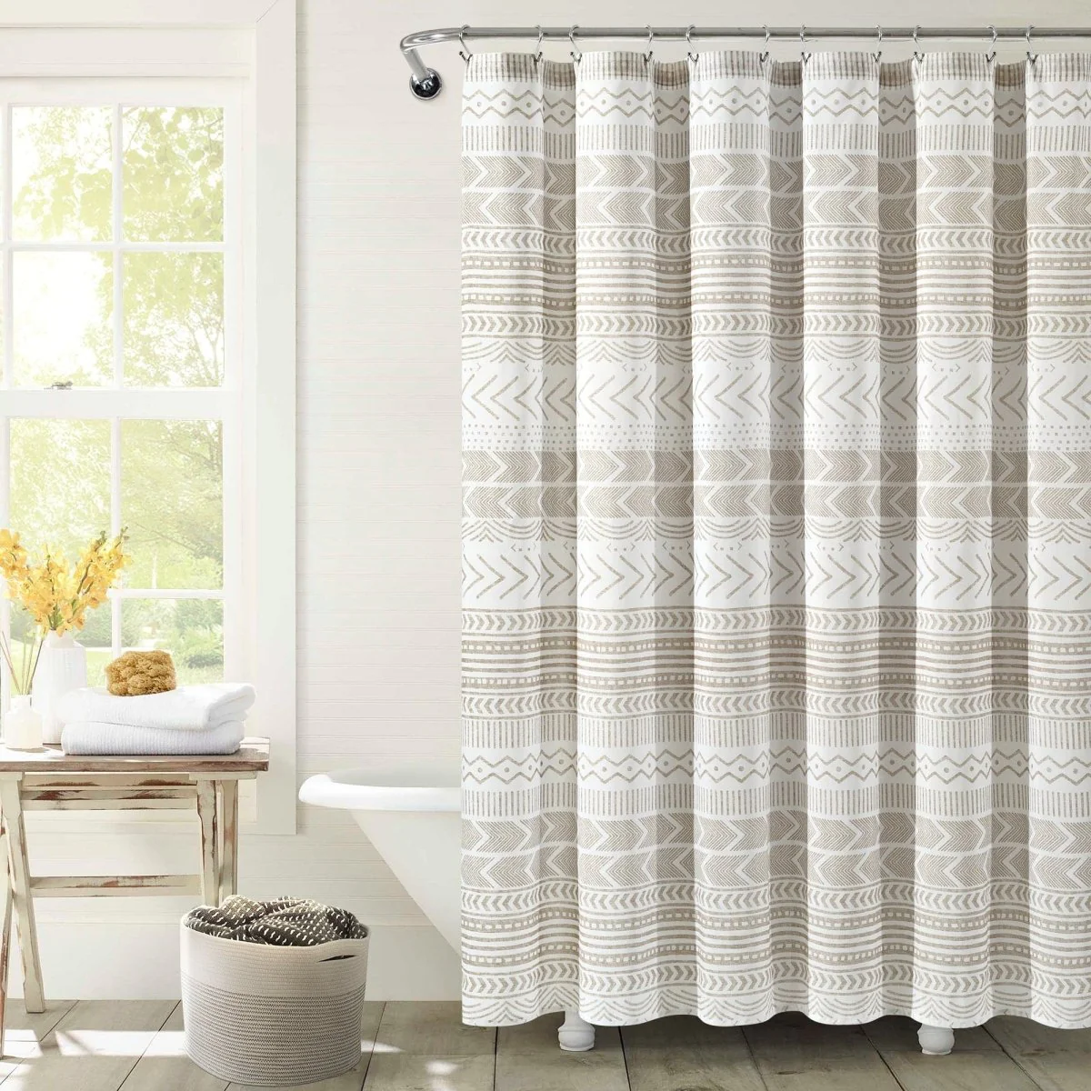 Hygge Geo Shower Curtain - Image 3