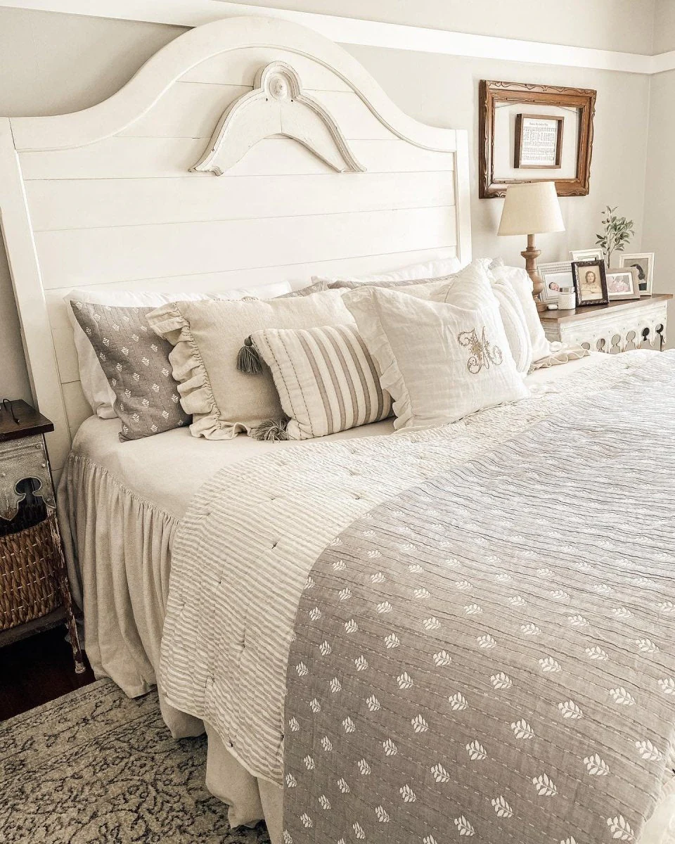 Hygge Kantha Pick Stitch Yarn Dyed Cotton Jacquard Quilt/Coverlet Set - Image 29