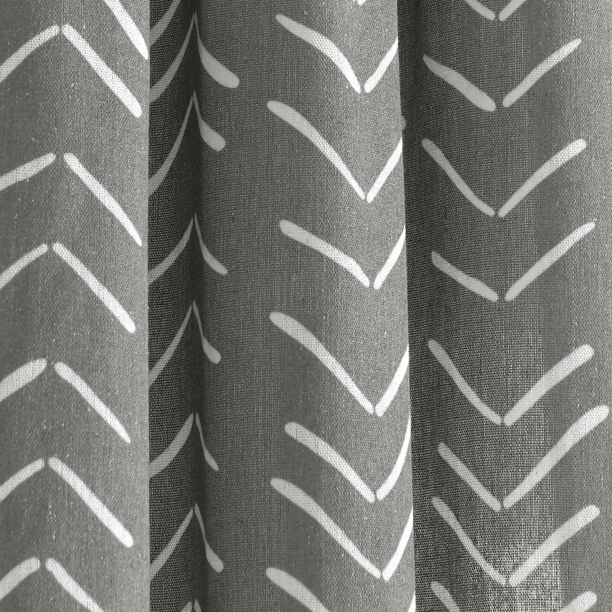 Hygge Modern Arrow Faux Linen Shower Curtain - Image 12