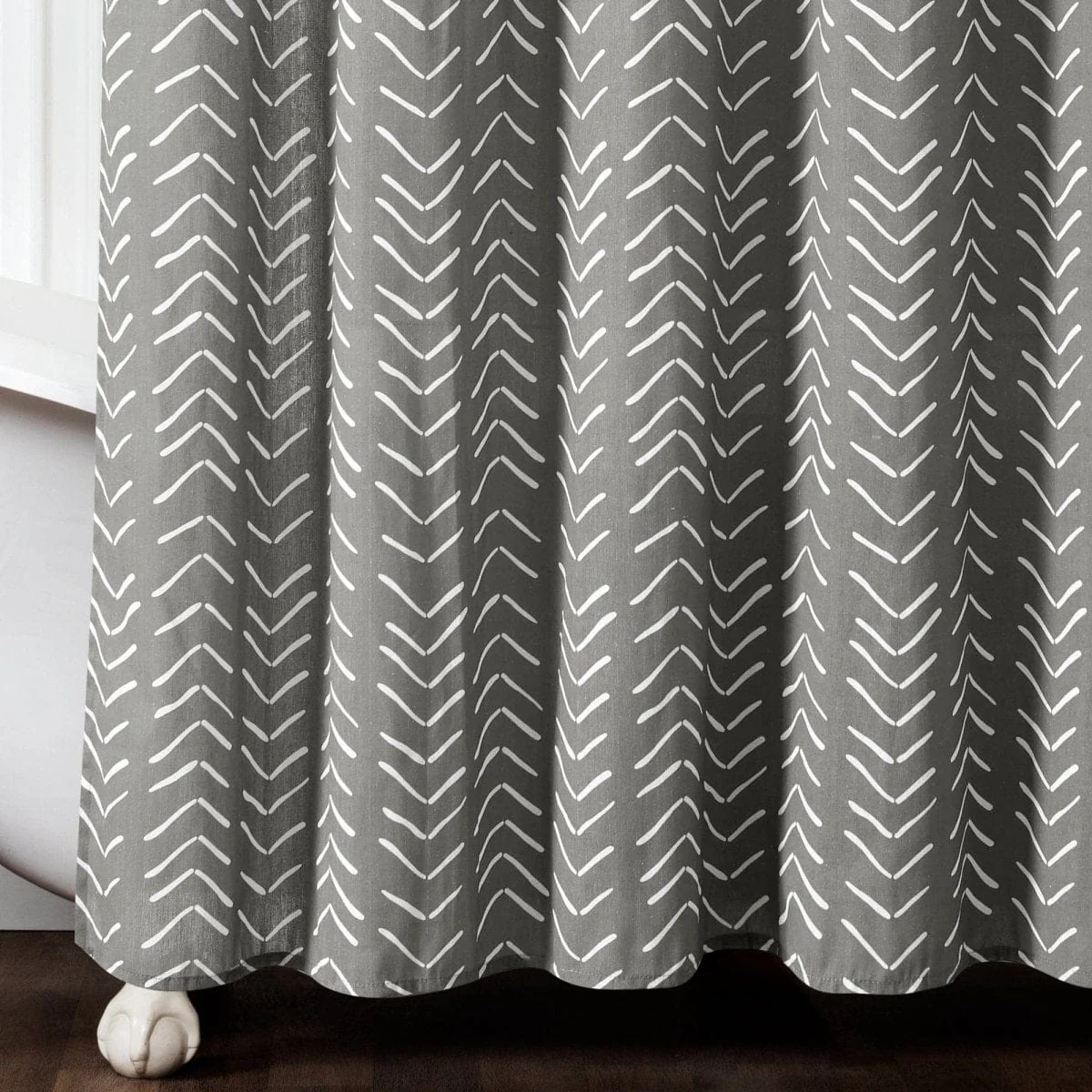 Hygge Modern Arrow Faux Linen Shower Curtain - Image 13