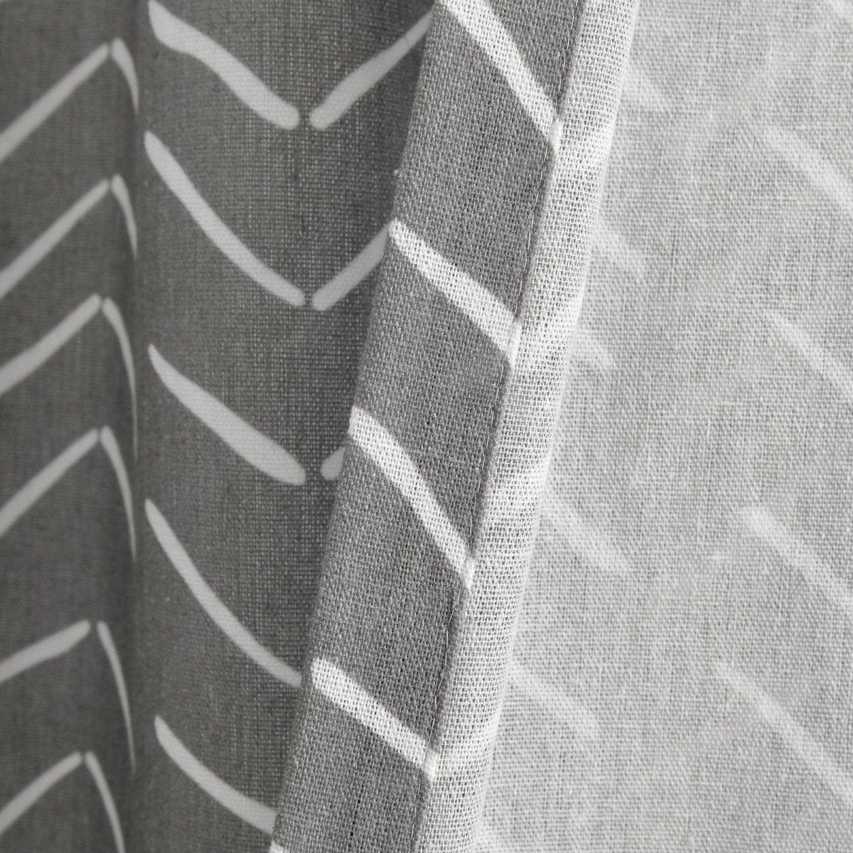 Hygge Modern Arrow Faux Linen Shower Curtain - Image 14