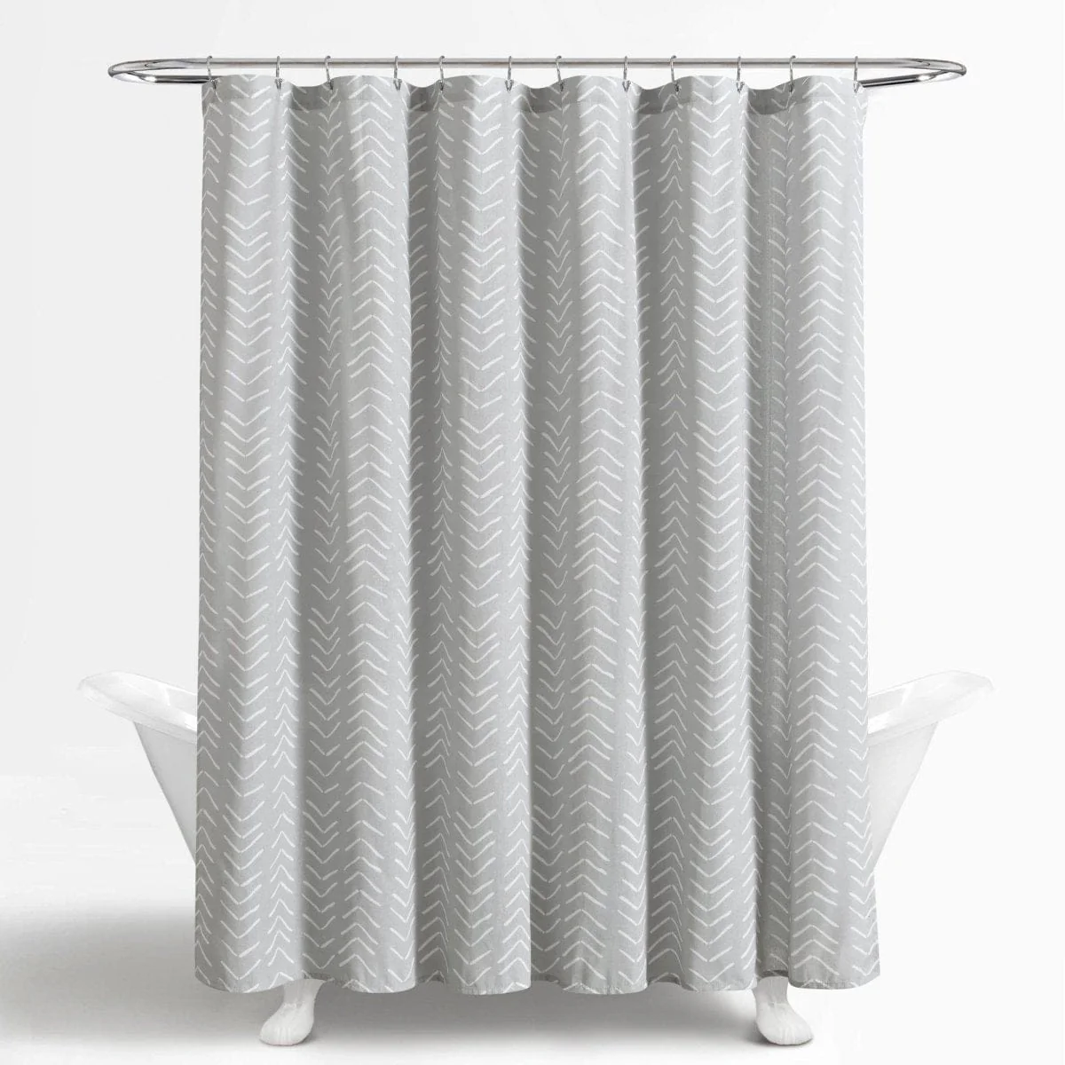 Hygge Modern Arrow Faux Linen Shower Curtain - Image 15