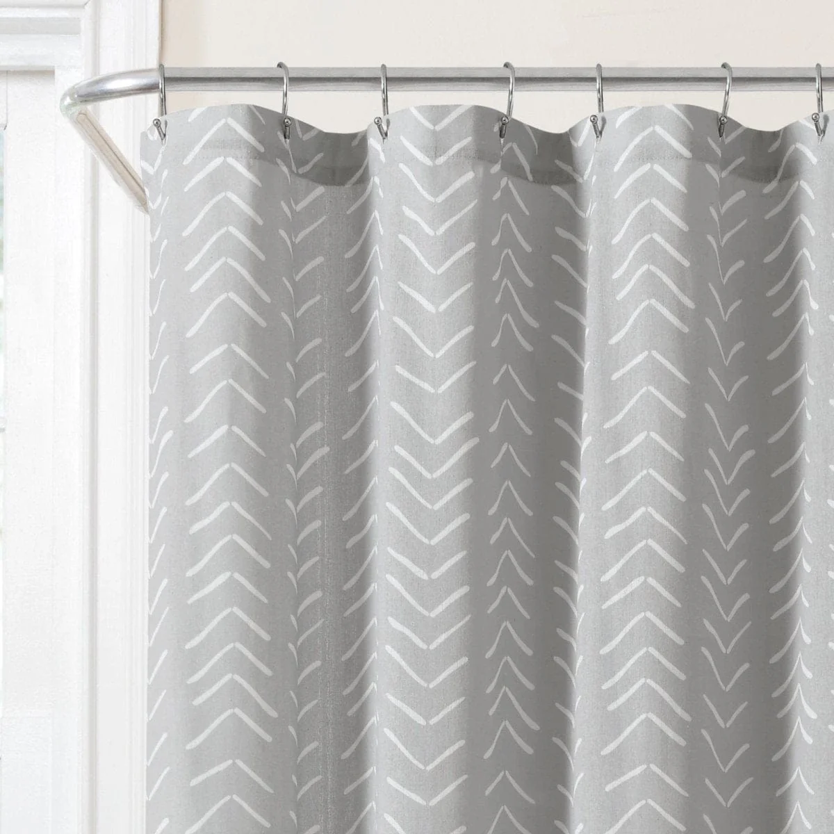 Hygge Modern Arrow Faux Linen Shower Curtain - Image 16
