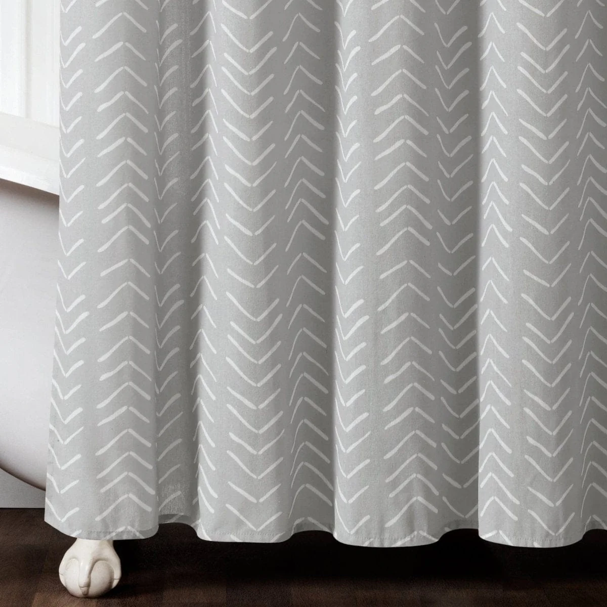 Hygge Modern Arrow Faux Linen Shower Curtain - Image 18