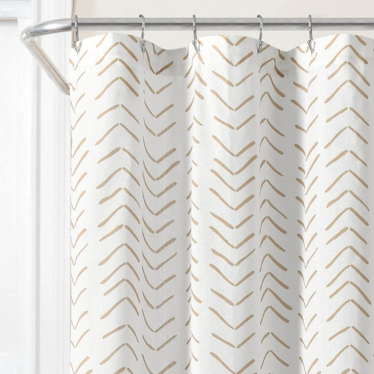 Hygge Modern Arrow Faux Linen Shower Curtain - Image 21