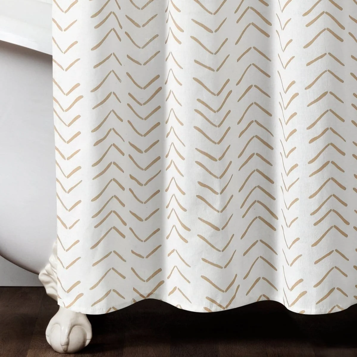 Hygge Modern Arrow Faux Linen Shower Curtain - Image 23