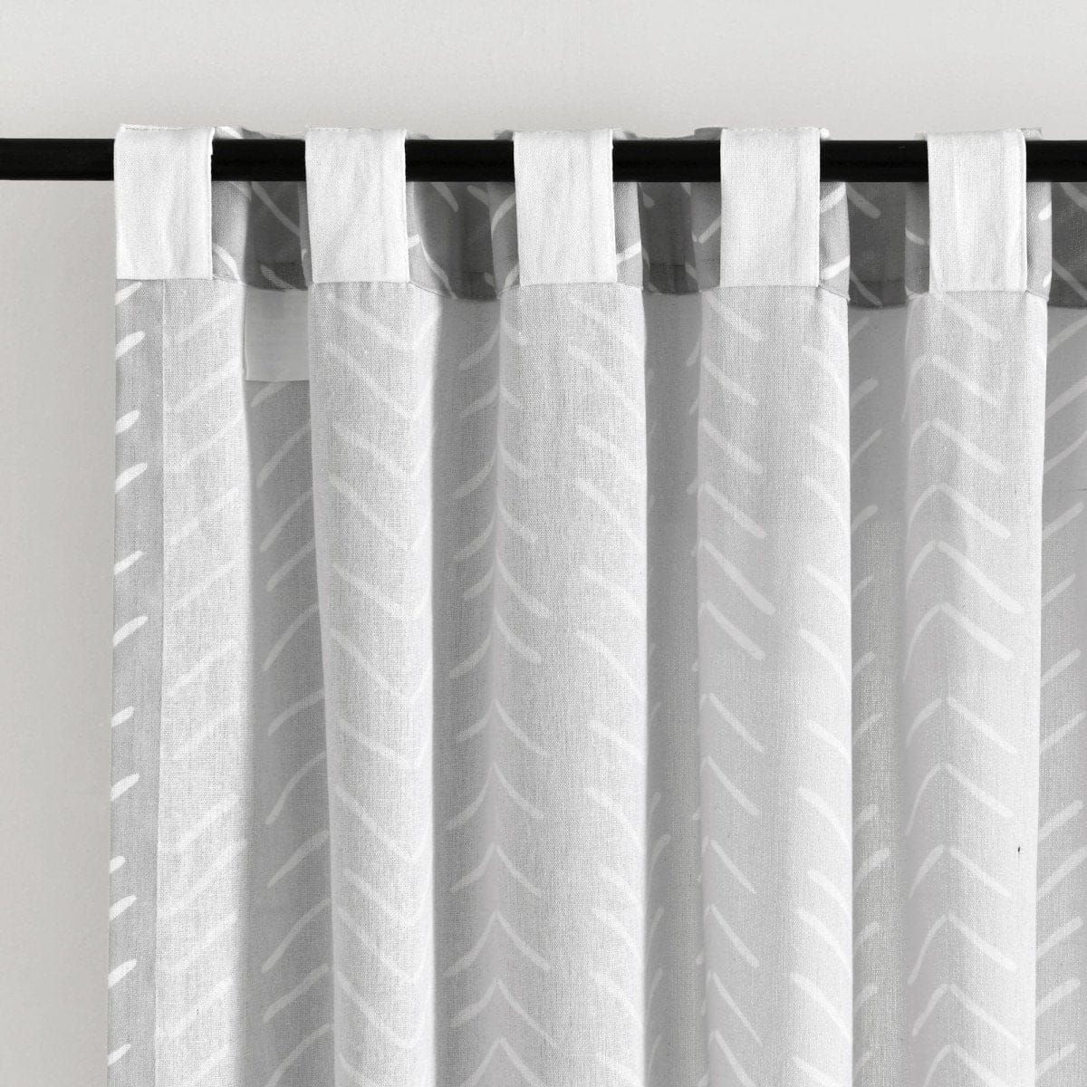 Hygge Modern Arrow Faux Linen Window Curtain Panel Set - Image 18