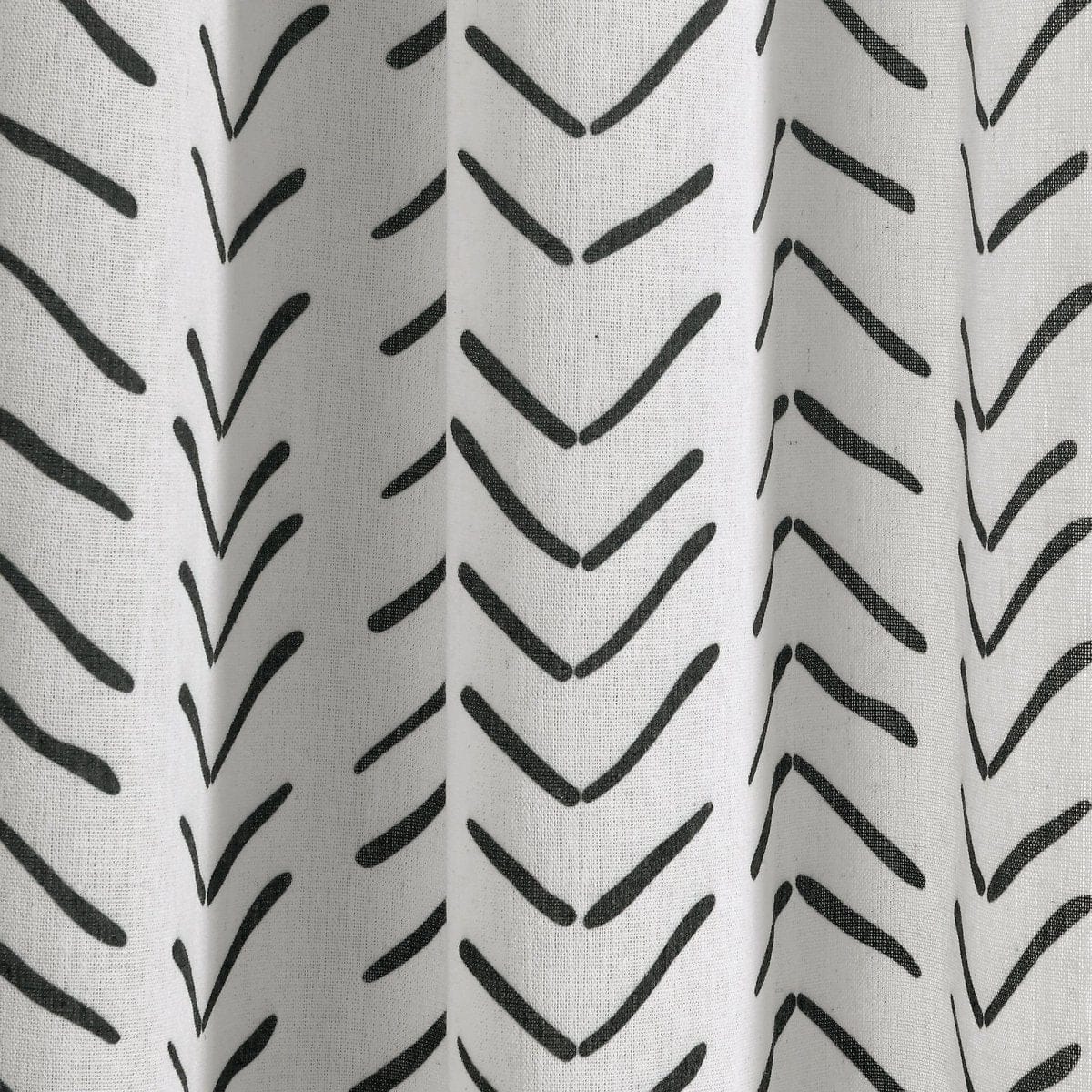 Hygge Modern Arrow Faux Linen Window Curtain Panel Set - Image 6