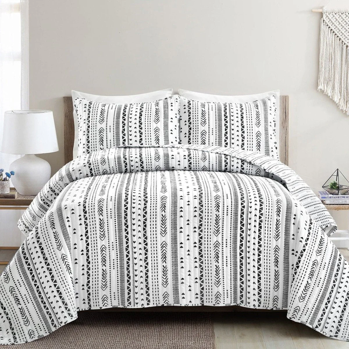 Hygge Stripe 3 Piece Quilt Set - Image 5