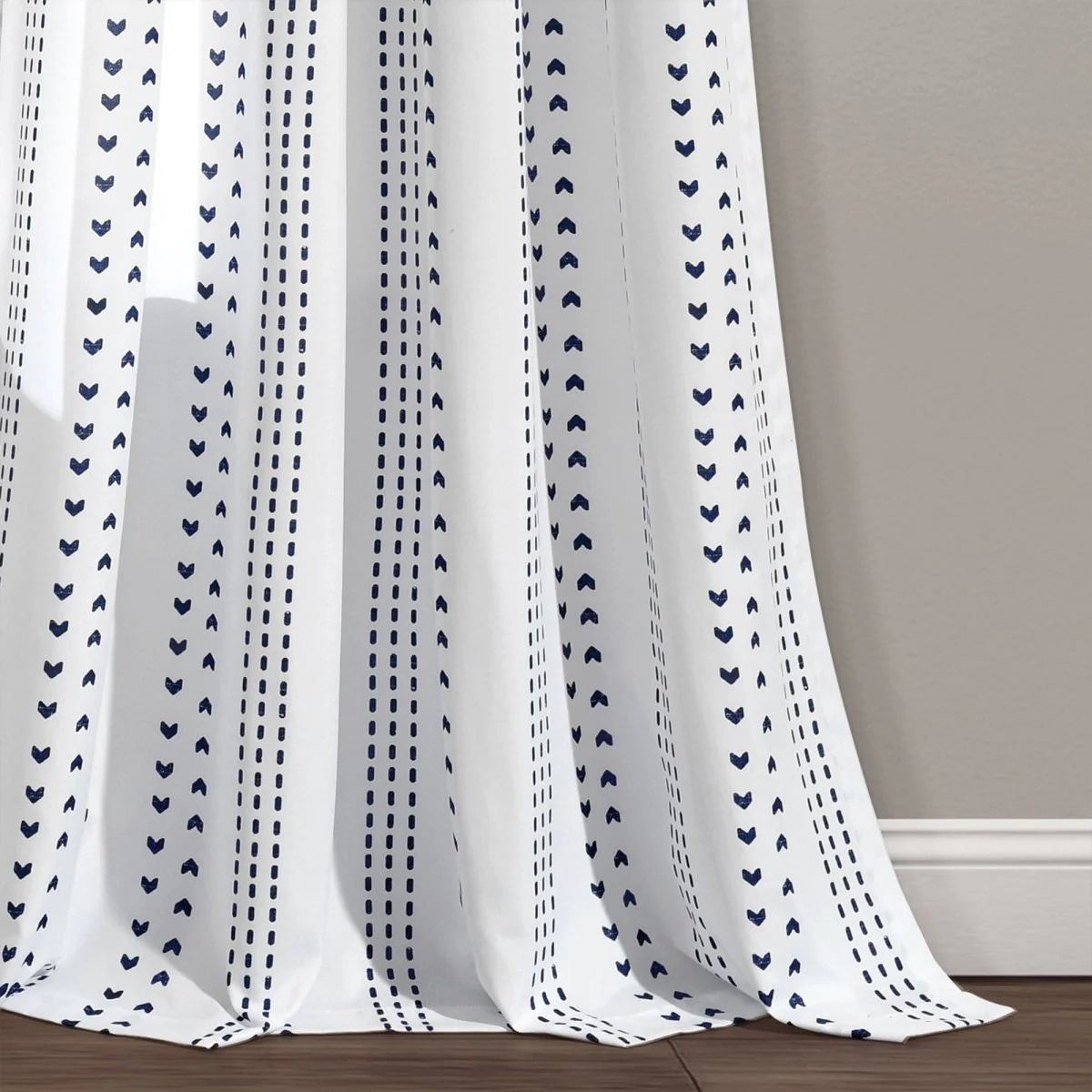 Hygge Stripe Window Curtain Panel Set - Image 13