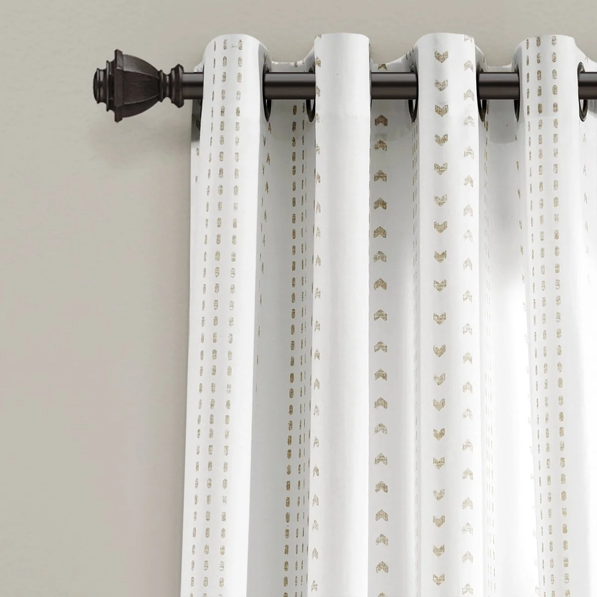 Hygge Stripe Window Curtain Panel Set - Image 6