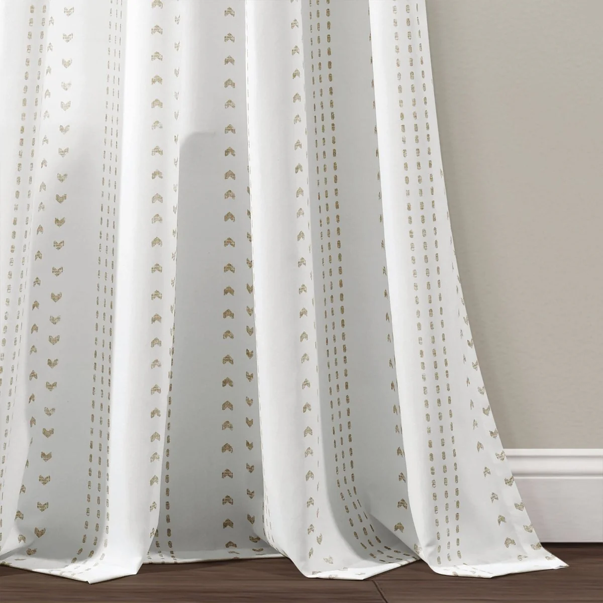 Hygge Stripe Window Curtain Panel Set - Image 7