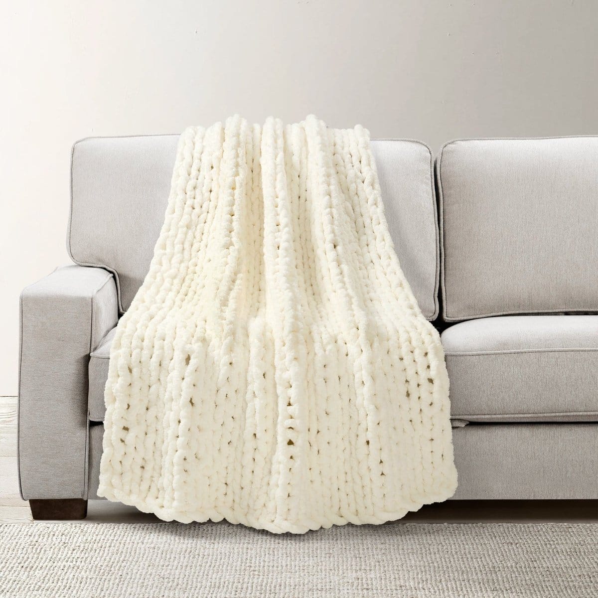 Hygge Ultra Soft Chenille Chunky Knit Throw - Image 3