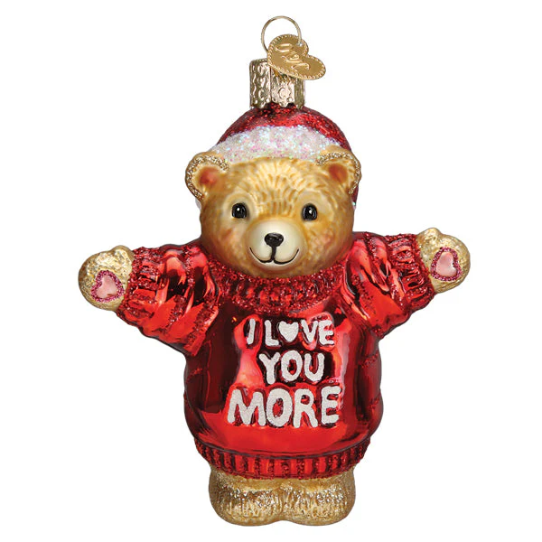 I Love You More Bear Ornament - Image 3