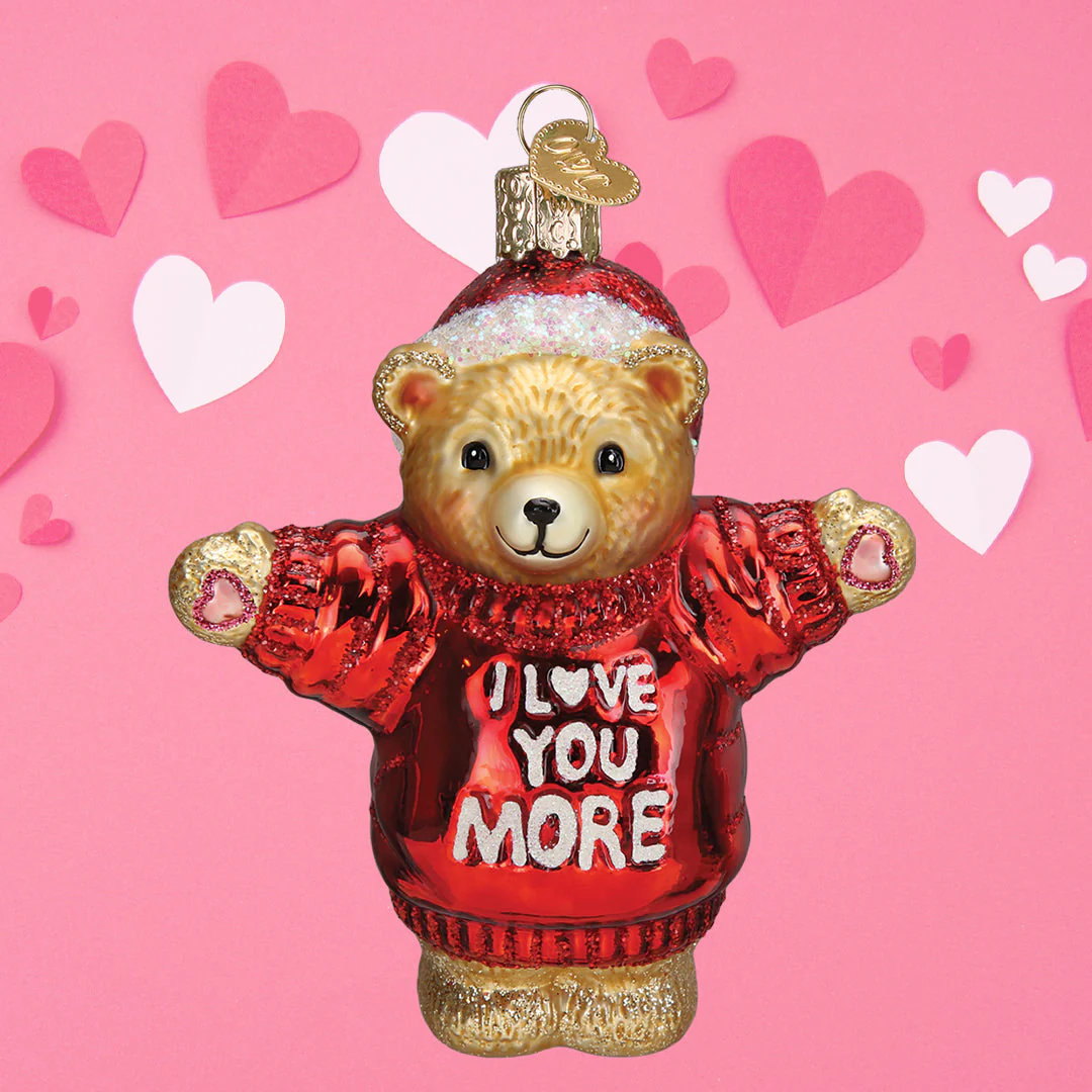 I Love You More Bear Ornament - Image 6