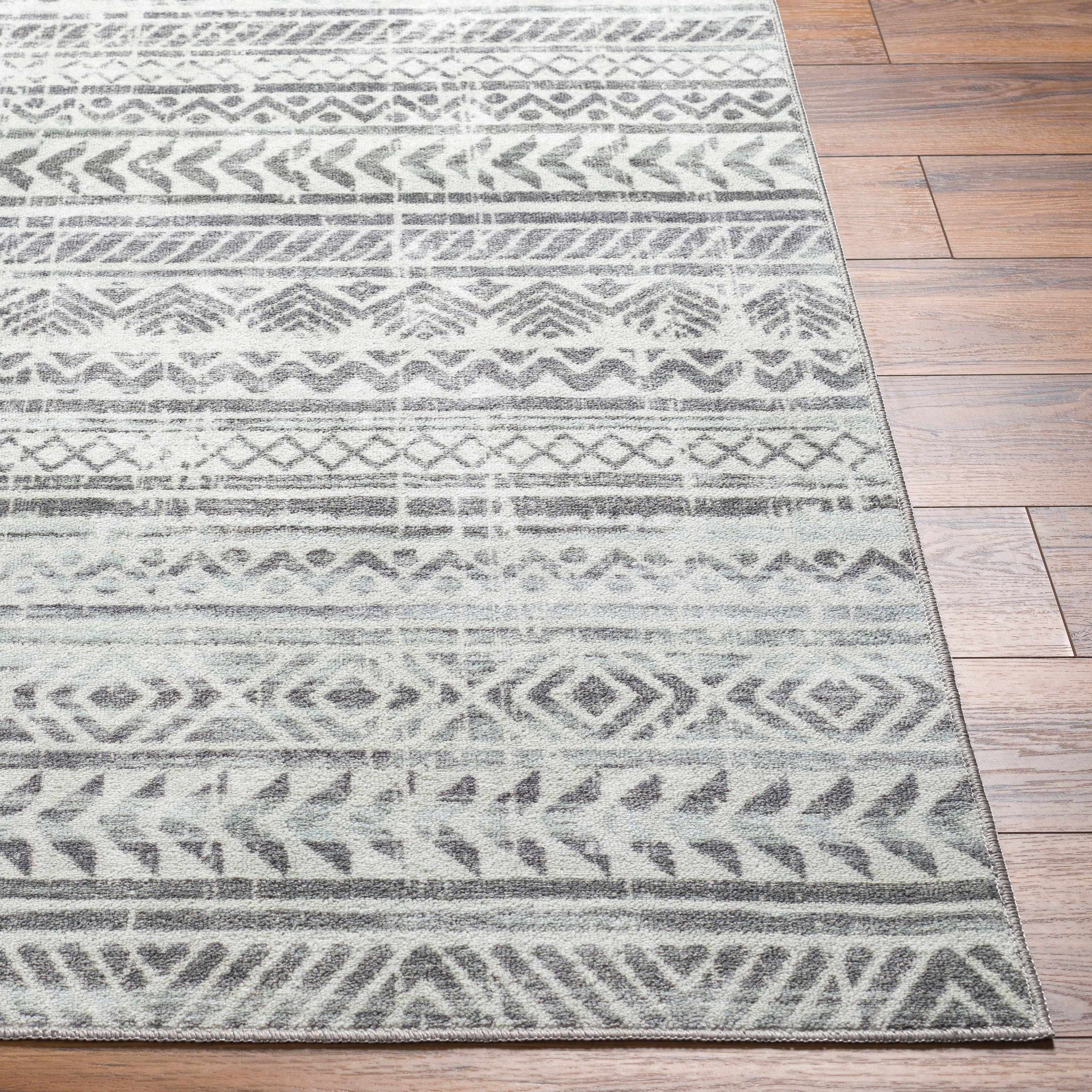 Ianna Light Gray Washable Area Rug - Clearance - Image 4
