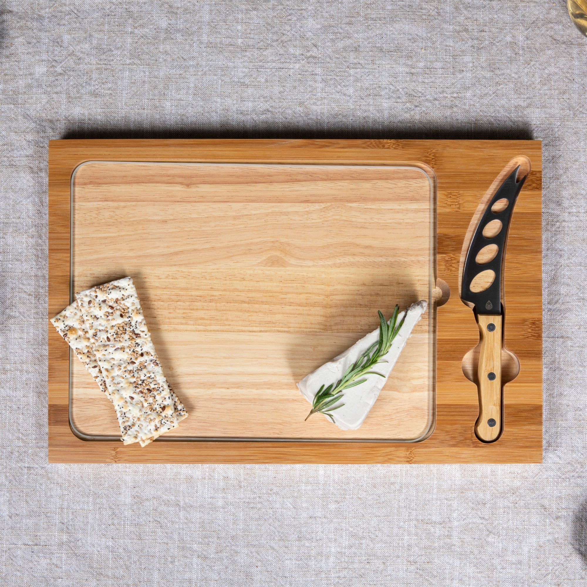 Icon Glass Top Cutting Board & Knife Set - Image 3