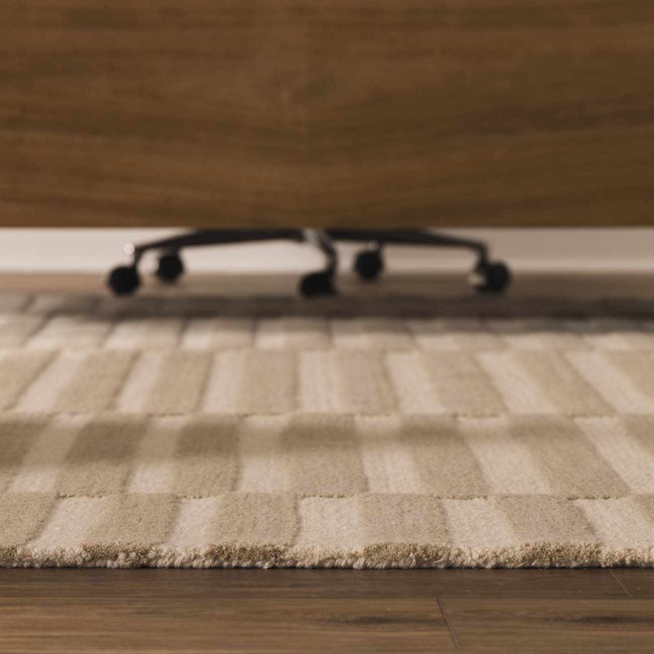Idaho Broken-Striped Beige Area Rug - Image 10