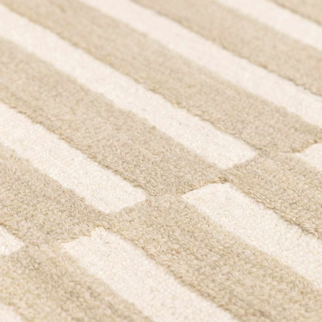 Idaho Broken-Striped Beige Area Rug - Image 13