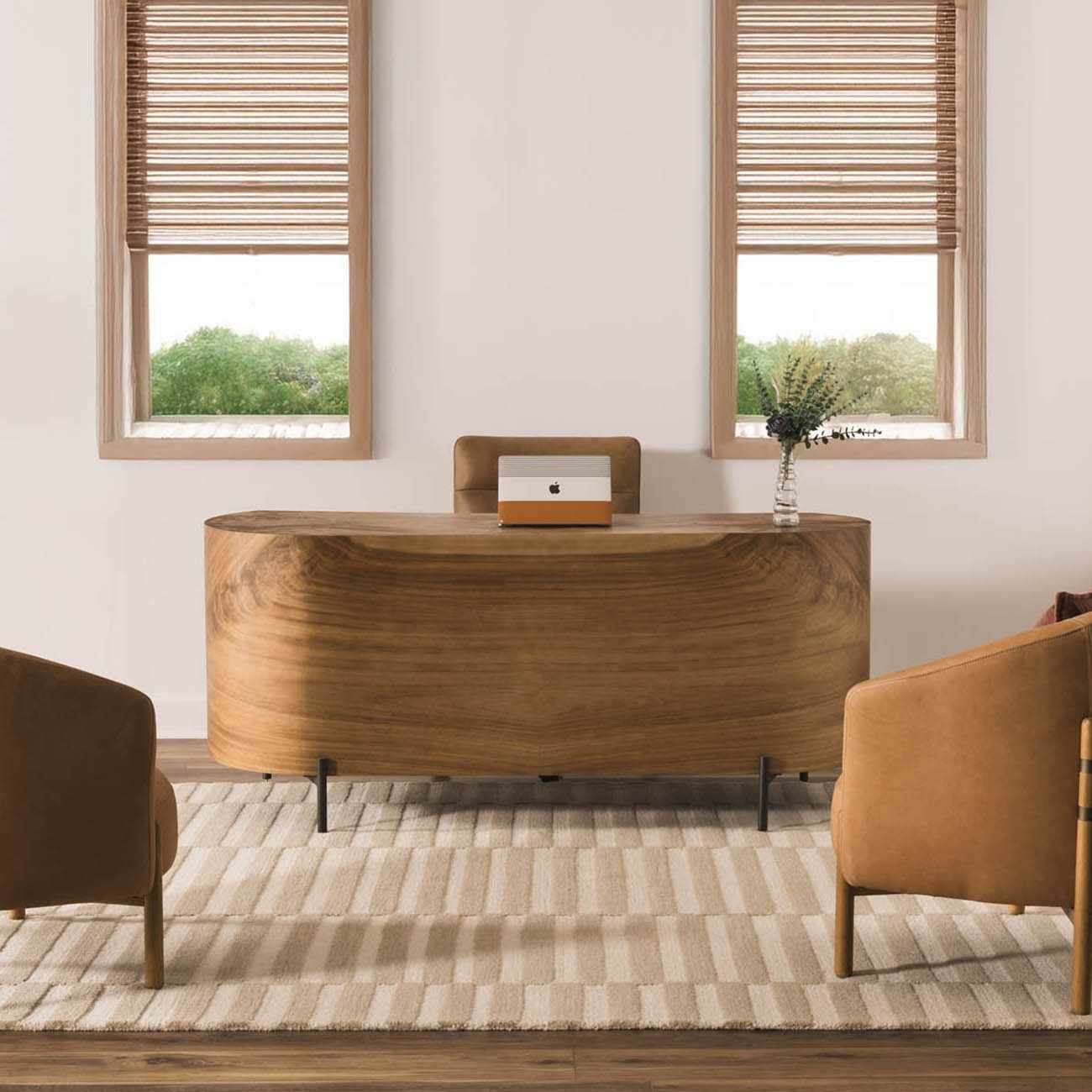 Idaho Broken-Striped Beige Area Rug - Image 2