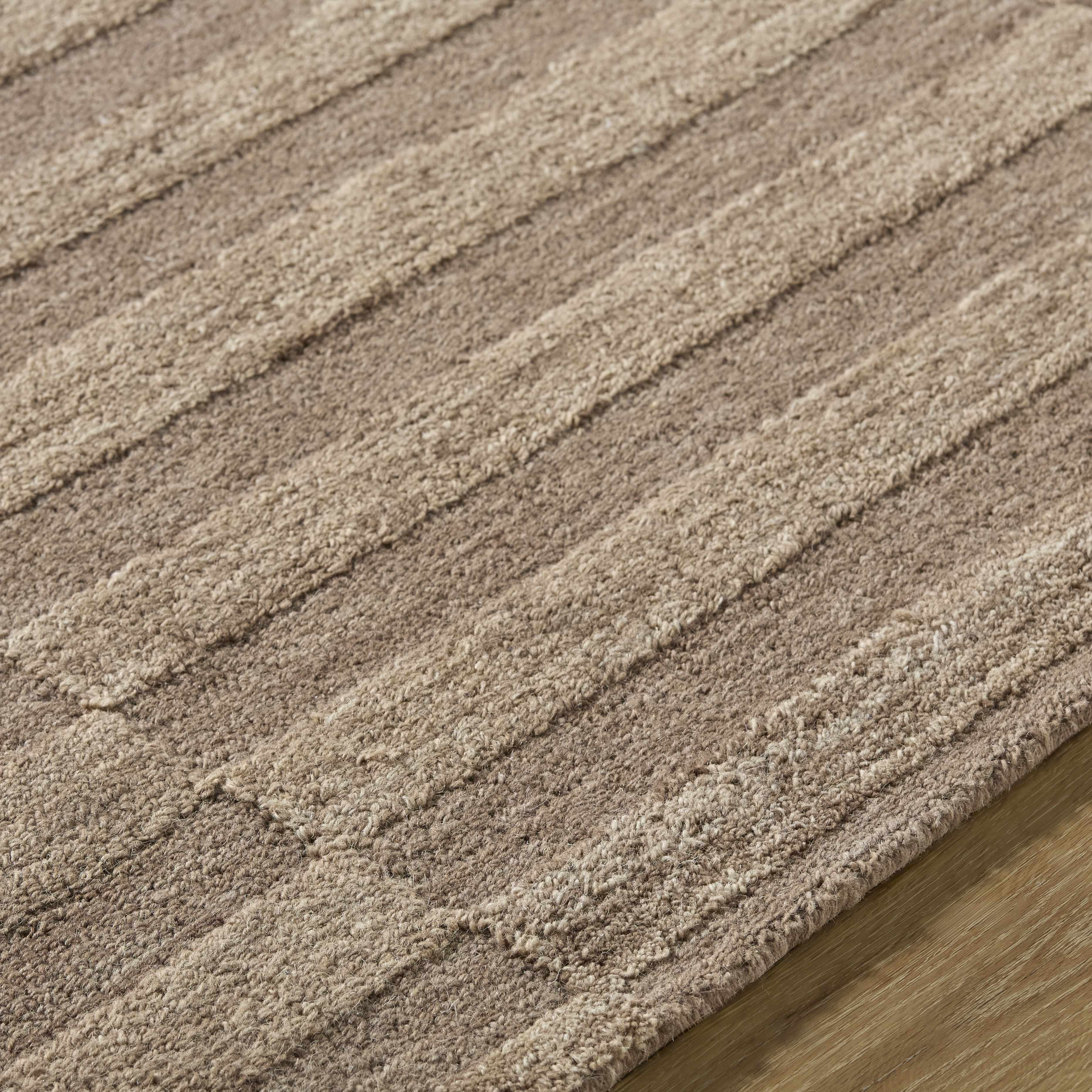 Idaho Broken-Striped Brown Area Rug - Image 8