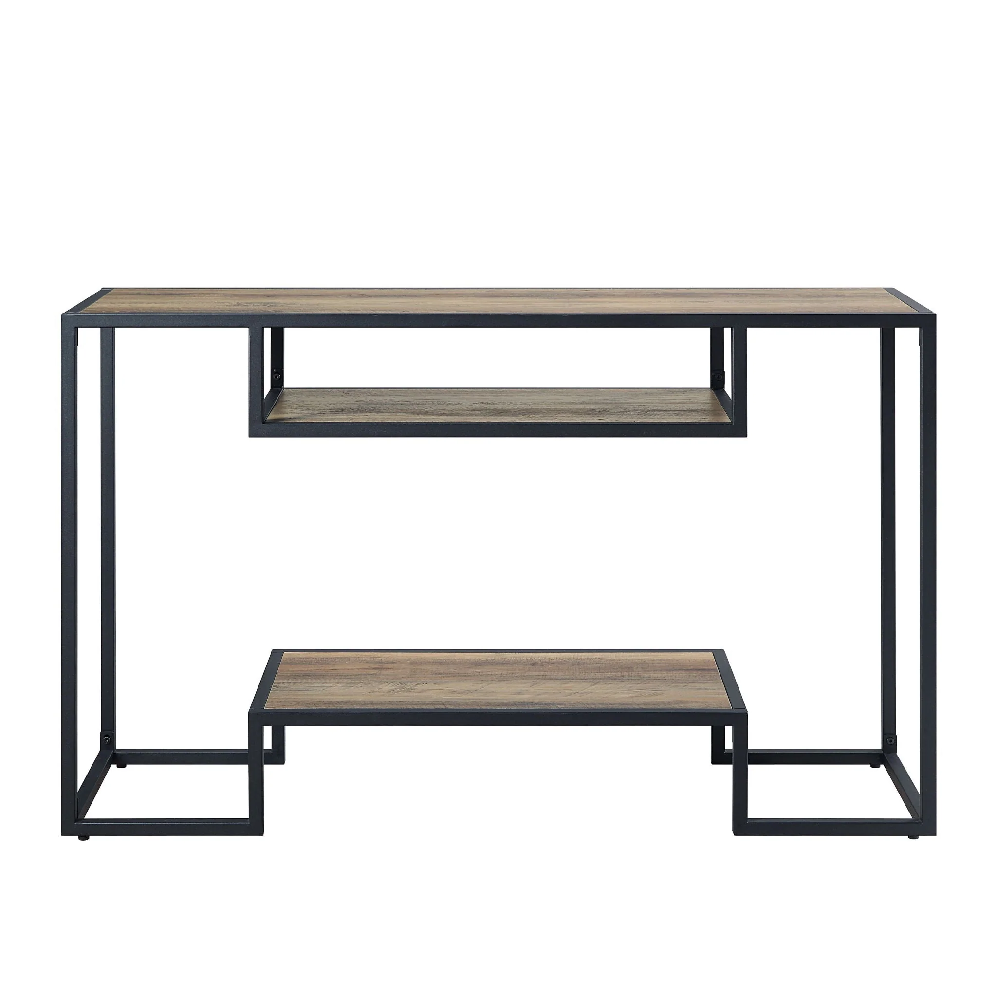 Idella - Sofa Table - Rustic Oak / Black - Image 2