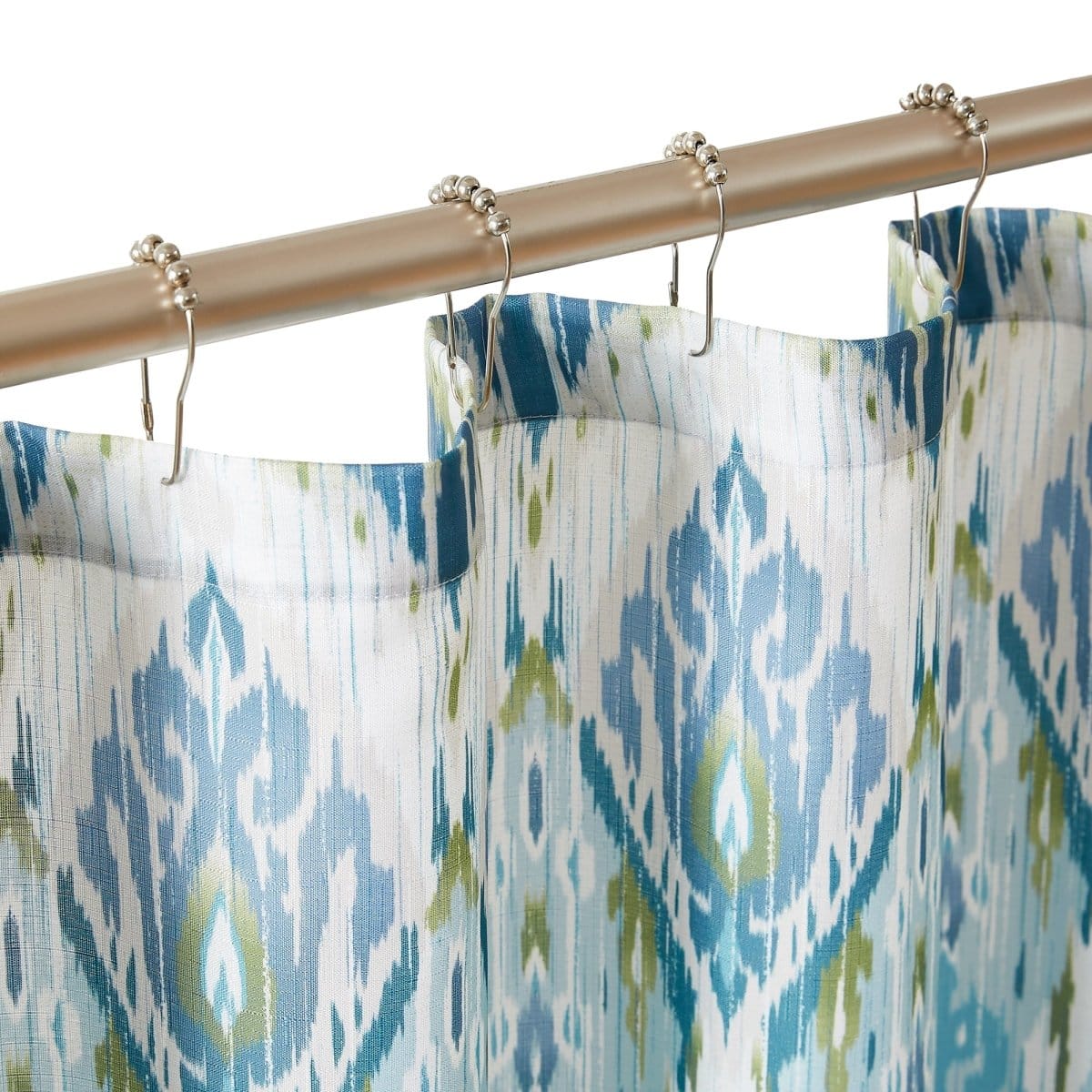 Ikat Drops Shower Curtain - Image 2