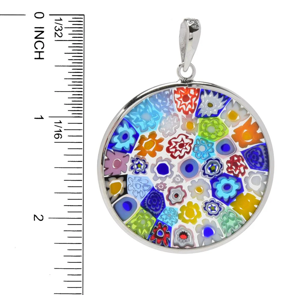 Il Murano di Francesca 32.8mm Murano Glass Disc Pendant - Image 2
