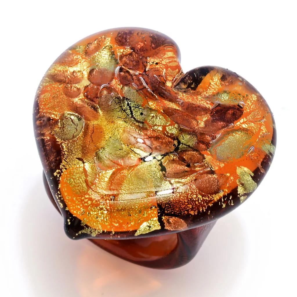 Il Murano di Francesca 32x32mm Heart Shape Murano Glass Ring - Image 3