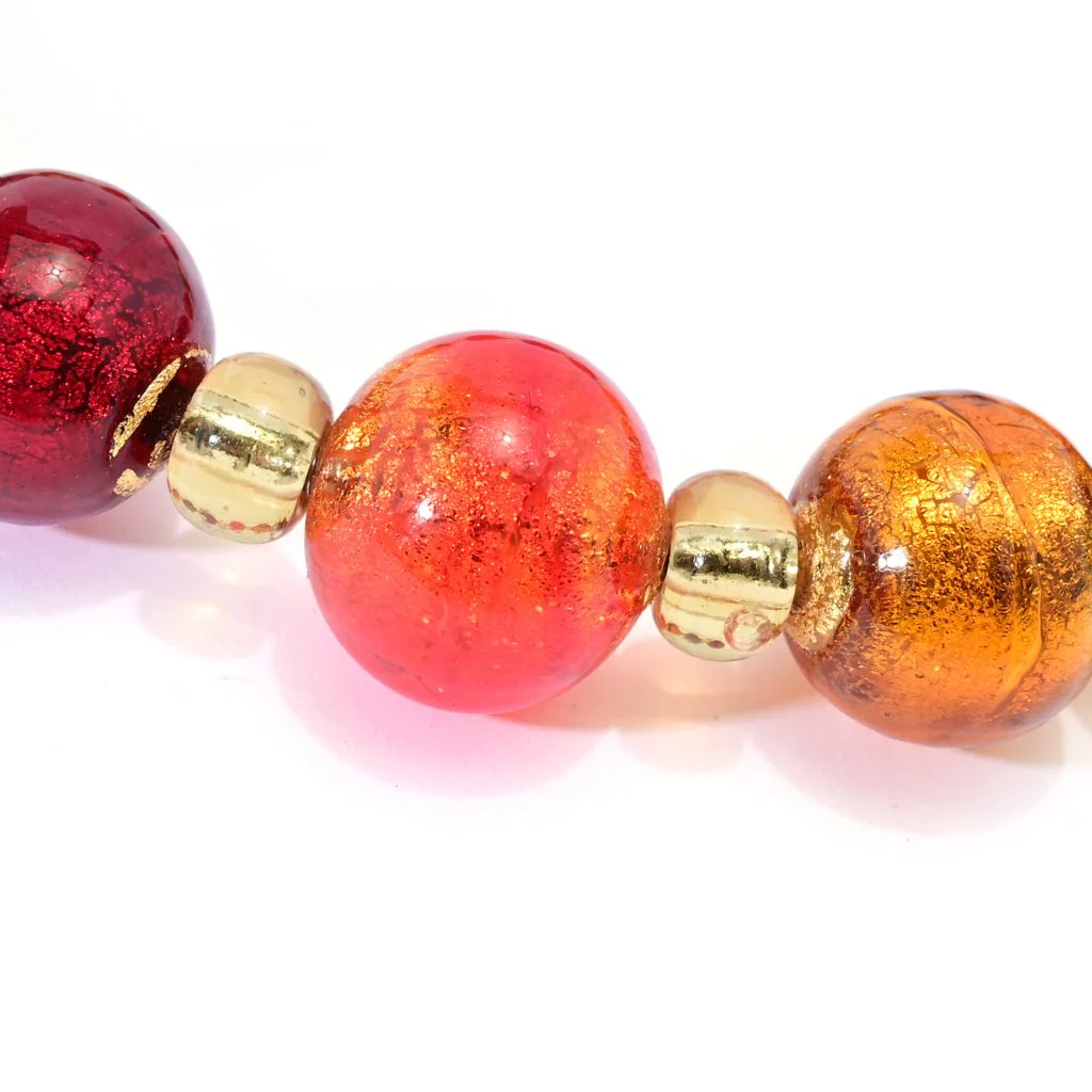 Il Murano di Francesca Choice of Color Murano Glass Bead Stretch Bracelet - Image 2
