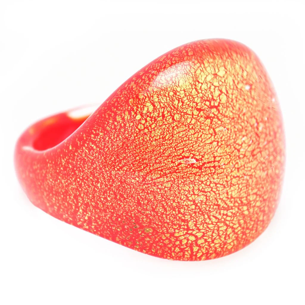 Il Murano di Francesca Murano Glass Foil Statement Ring - Image 2