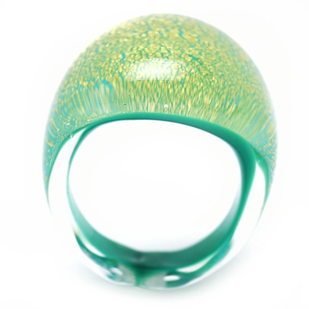 Il Murano di Francesca Murano Glass Foil Statement Ring - Image 3
