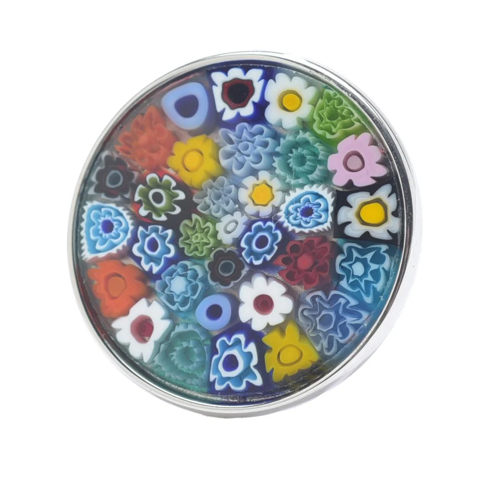 Il Murano di Francesca Sterling Silver 23.9mm Murano Glass Disc Ring - Image 3