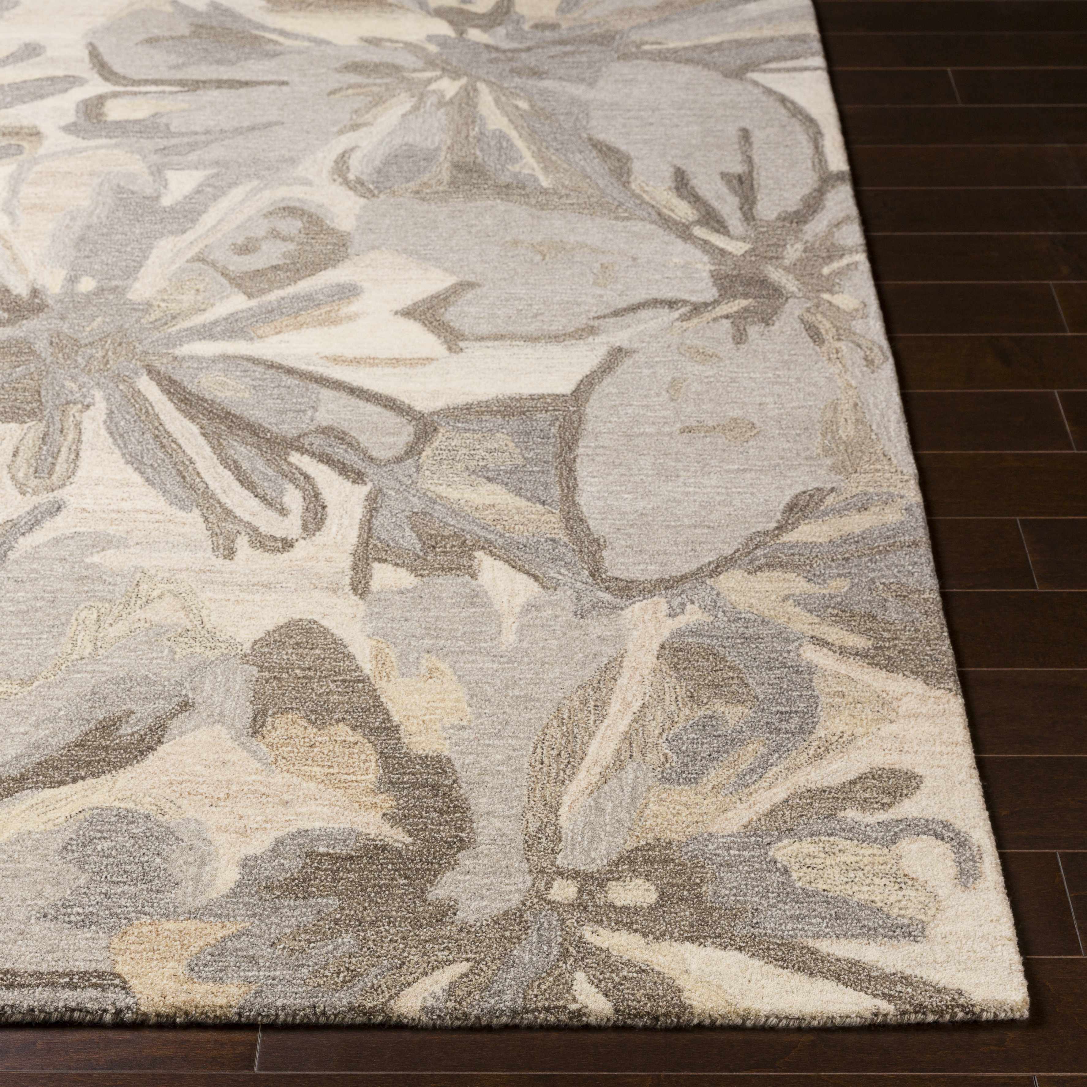 Ilfeld Athena Beige Floral Wool Rug - Image 14